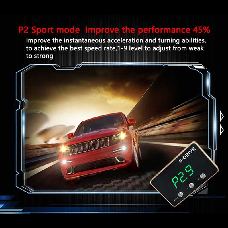 Throttle Response Controller 9 Drive Modes Racing Accelerator Potent Booster Tuning Parts Accessory (853)