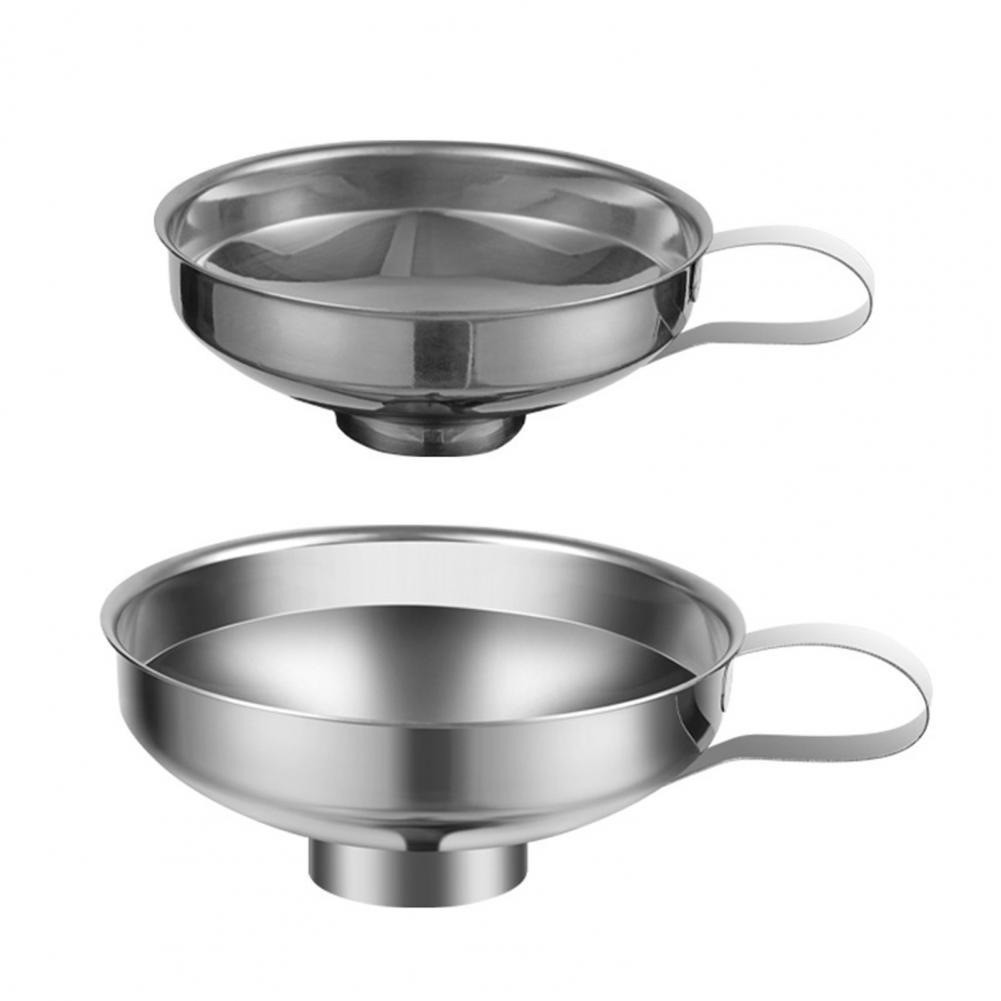 Stainless Steel Funnel Kitchen Oil Liquid Funnel Metal Funnel Wide Mouth Funnel for Canning Kitchen Tools Kitchen Accessories