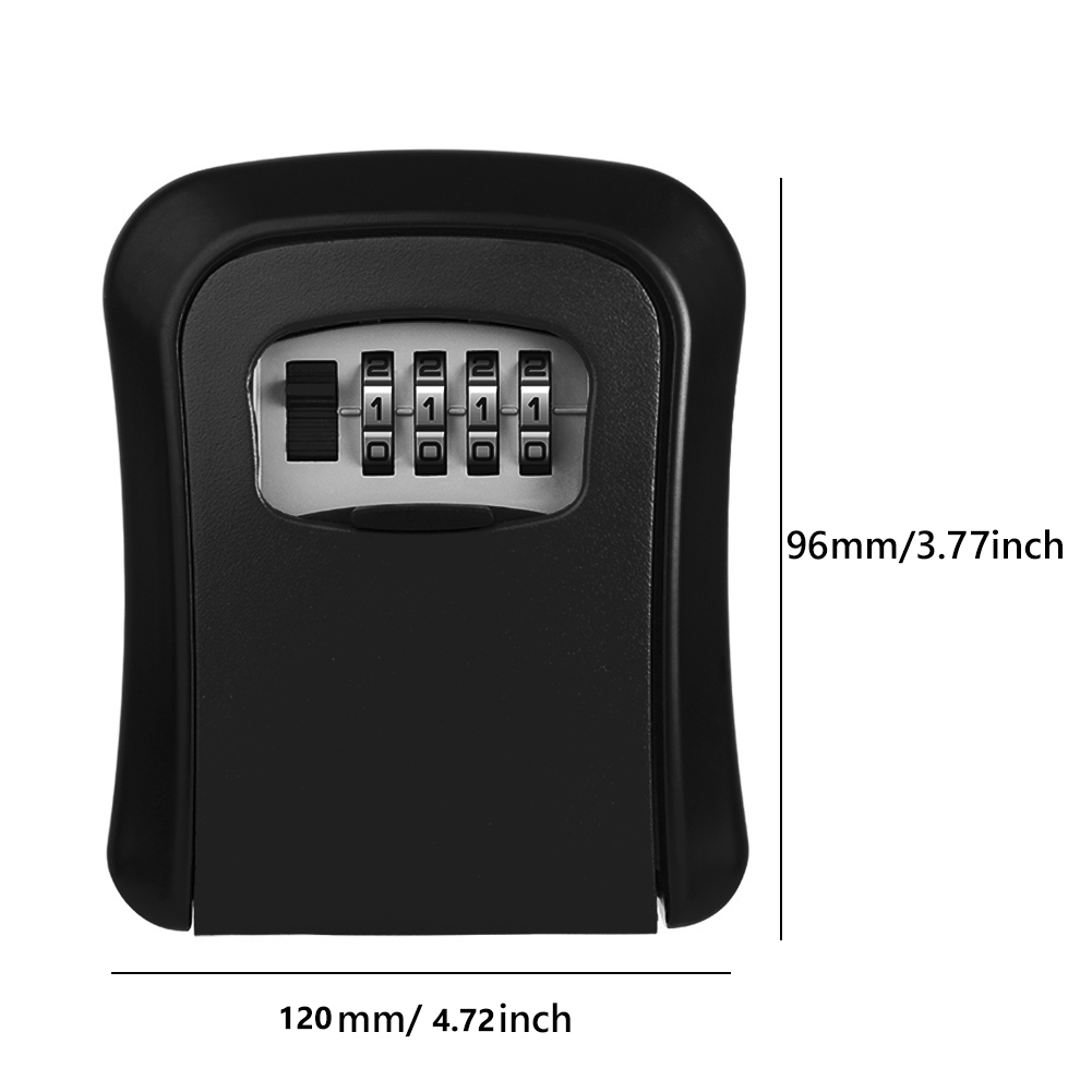 Key Cabinet Wall Mount 20 Key Hooks Key Management with Key/Code Lock Key Cabinet Security Lock Box Key Holder Box Wall Mount