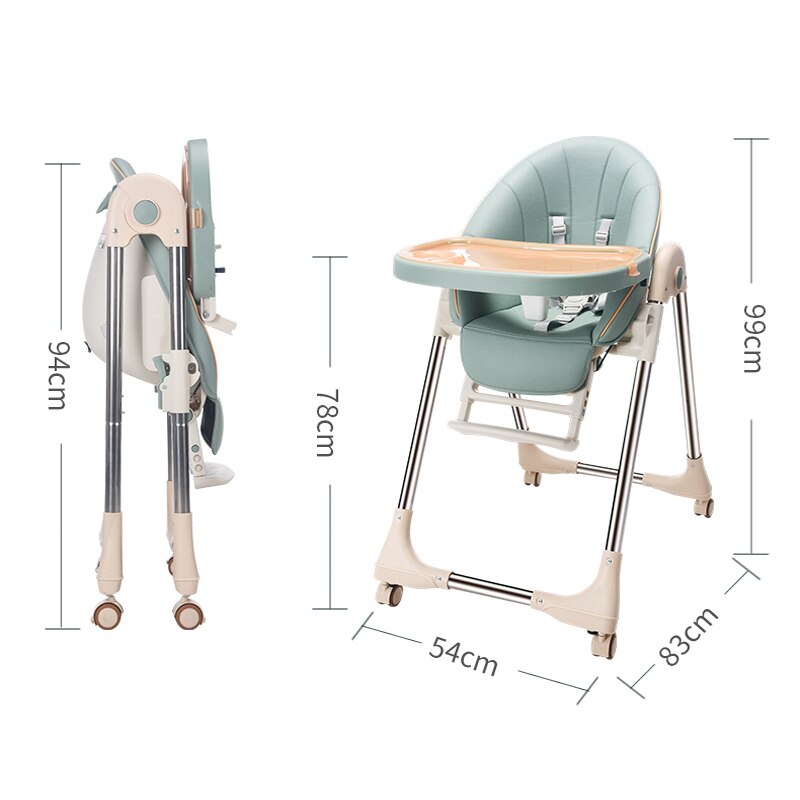 Baby højstol til fodring multifunktionelle baby børn høj stole sikkerhed spædbarn spise foderstol til