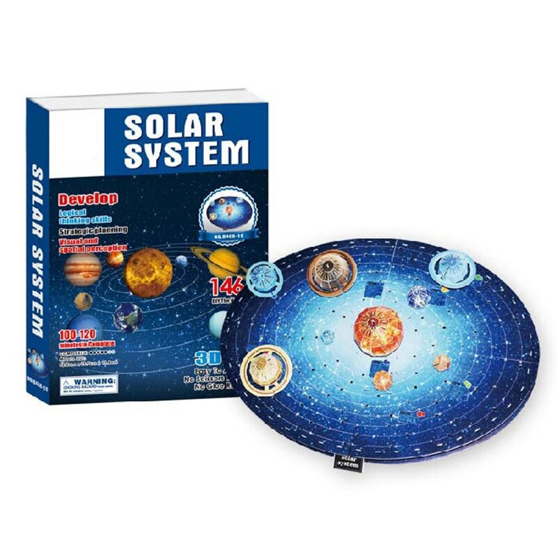 Planètes carte 3D Puzzle papier modèle astronomie apprentissage jouets pour enfants éducatif bricolage système solaire Cognition Puzzles