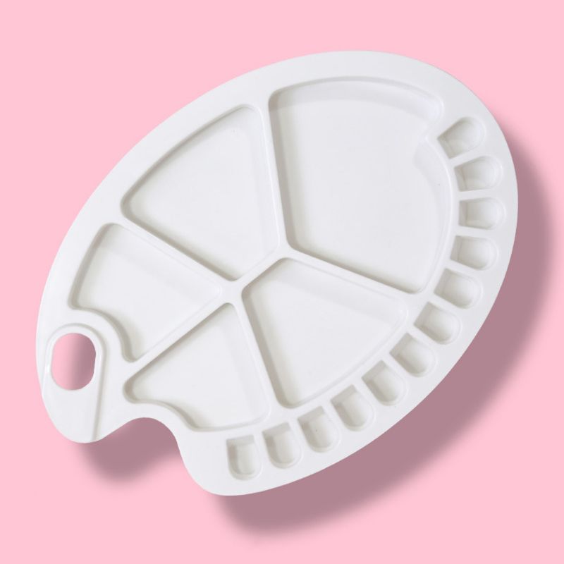 1 Pack Color Palette, Plastic 17 Wells Watercolor Mixing Palette 203A