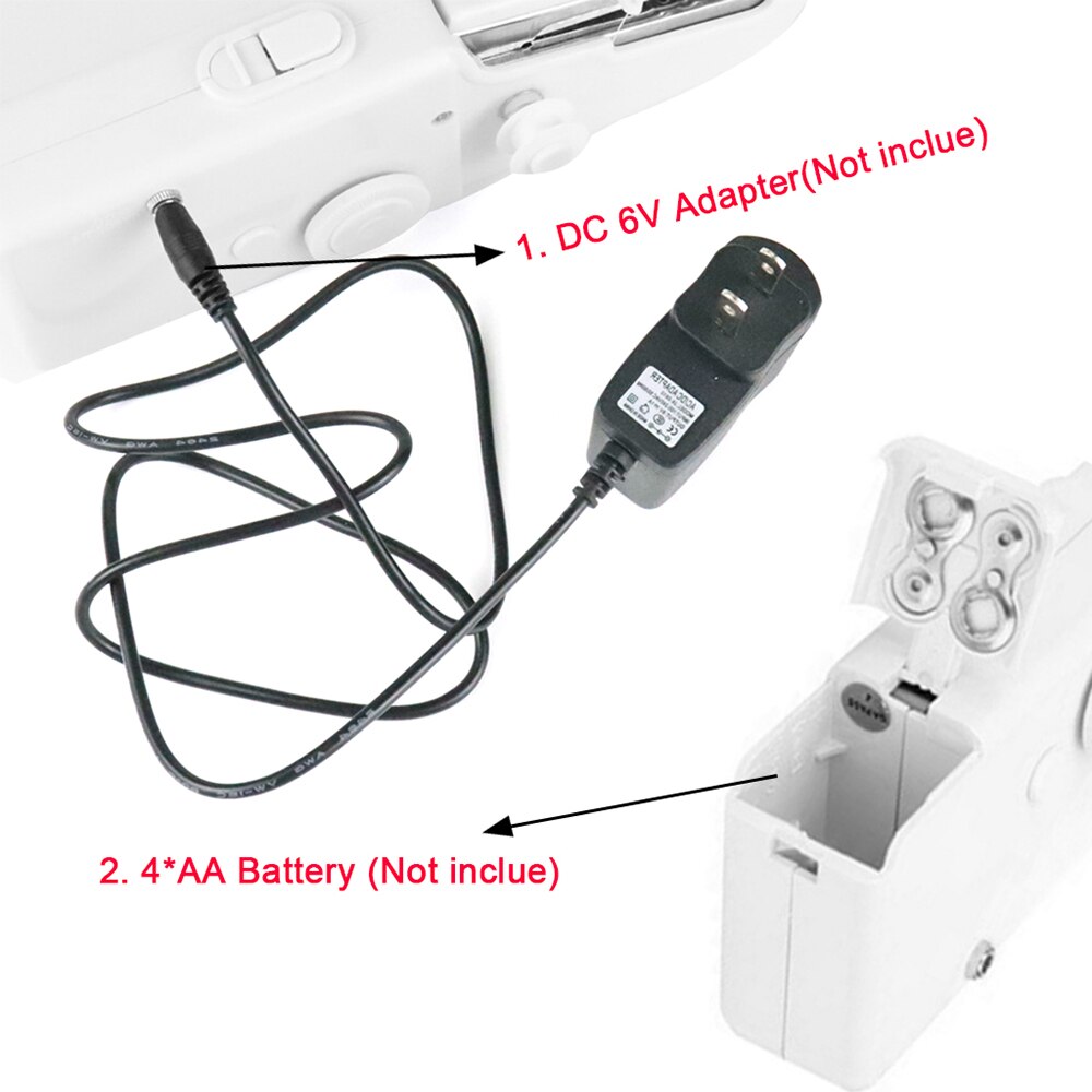 Portable Mini Handheld Sewing Machine Stitch Sew Needlework Cordless Clothes Fabrics Electric Sewing Machine With Sewing Box Kit