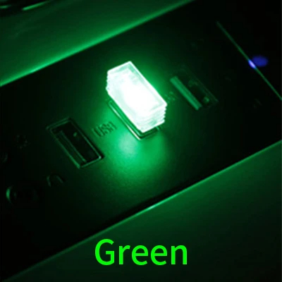 Mini USB LED Auto Licht Auto Interieur Atmosphäbetreffend Licht nicht beleuchtung Licht PC Auto bunte dekorative Lampe Auto Zubehör: Tiefe Blau