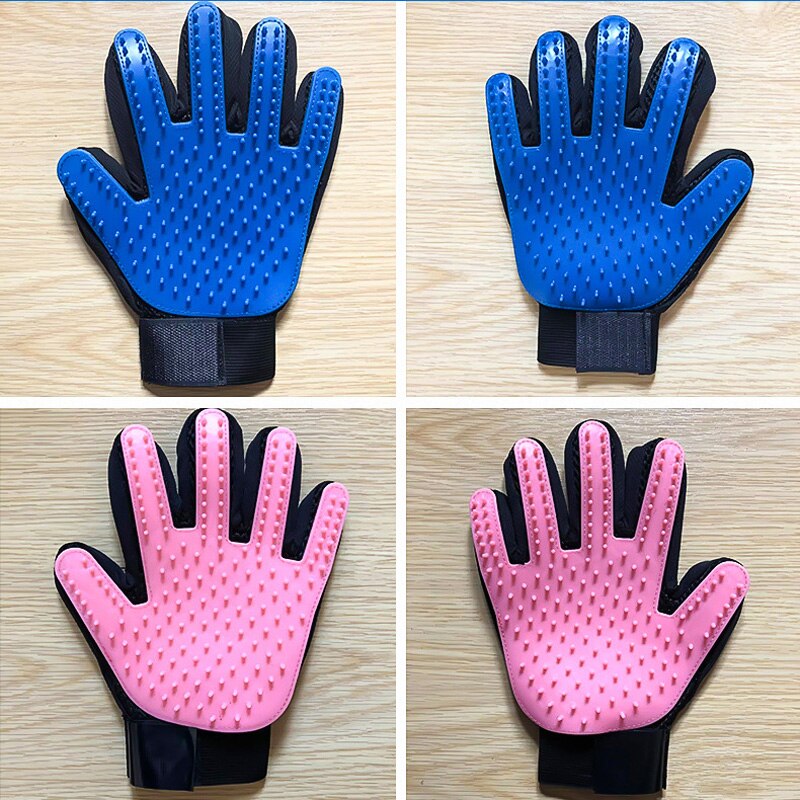 Pet Handschuh Katze Pflege Handschuh Katze Haar Deshedding Pinsel Handschuhe Hund Kamm Katzen Bad Sauber Massage Haar Entferner Bürste für pet Tier