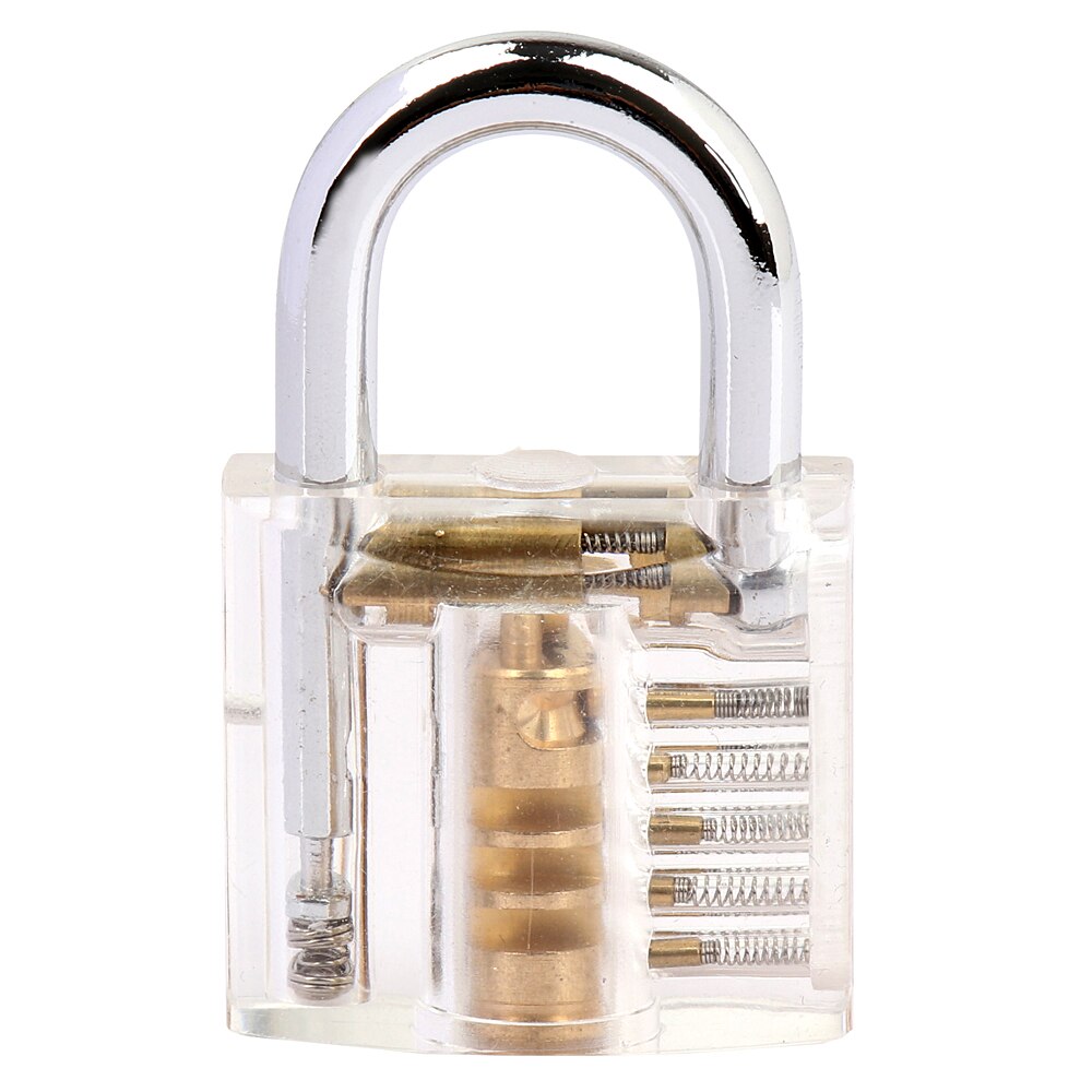 Transparent Visible Pick Cutaway Practice Padlock Lock With Broken Key Removing Kit Extractor Set Locksmith Tool