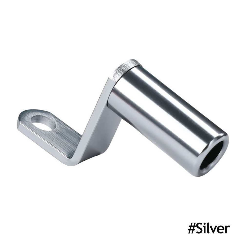Aluminum Alloy Motorcycle Retrovisor Mirror Mount, adaptador do guidão, suporte do telefone móvel, suporte de expansão: Prateado