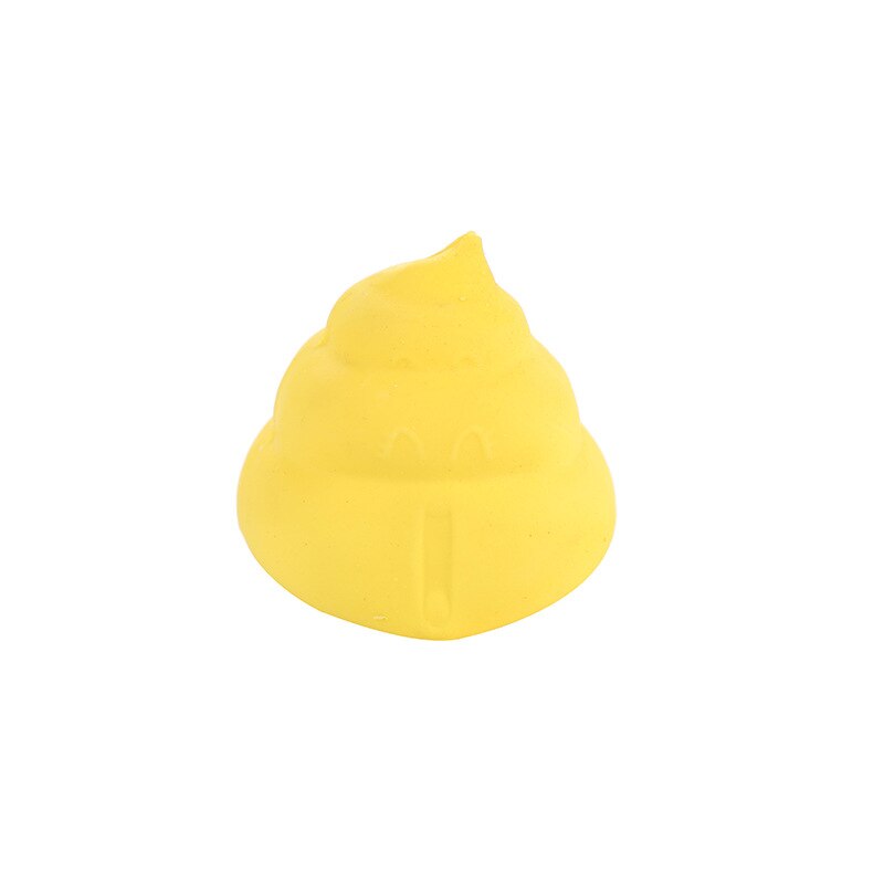 Hond Kauwen Speelgoed Geluid Kak Latex Knabbelen Speelgoed Grappige Kak Vorm Bijtvast Molaire Dierbenodigdheden Tanden Schoon Hond speelgoed TXTB1: yellow