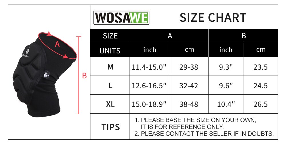WOSAWE Soft Comfortable Knee Pads for Sports Roller Hockey Ski Snowboard Volleyball Dancing Elbow Knee Braces Protection Adult