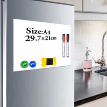YIBAI Magnet whiteboard A4 soft magnetic board, Dry Erase drawing and recording board For Fridge Refrigerator with Free