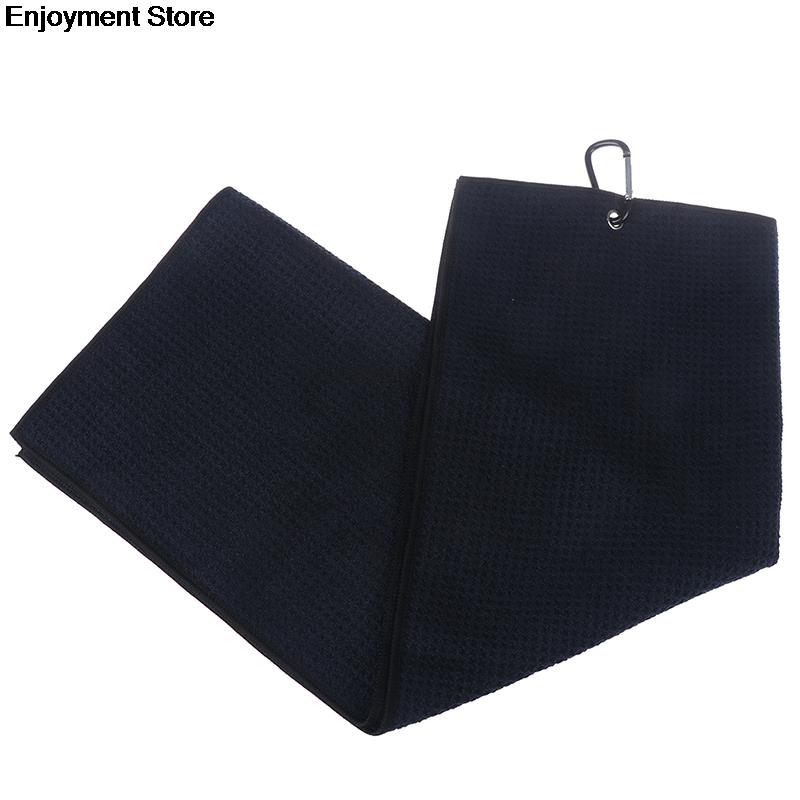 Microfiber Golf Towel 40x60cm With Hook Cleans Clubs Balls Hands Golf Towel 16&quot; X 20&quot;