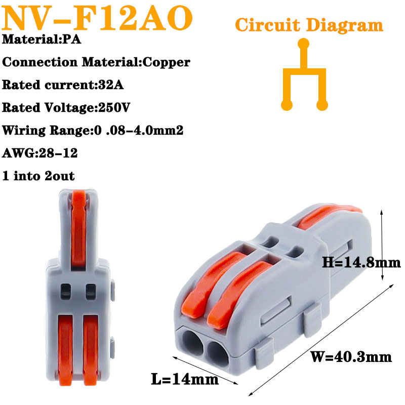 1 in multiple out Quick Wiring Connector Universal Splitter wiring cable Push-in Can Combined Butt Home Terminal Block SPL 222: Dark Grey / Under 5Pcs