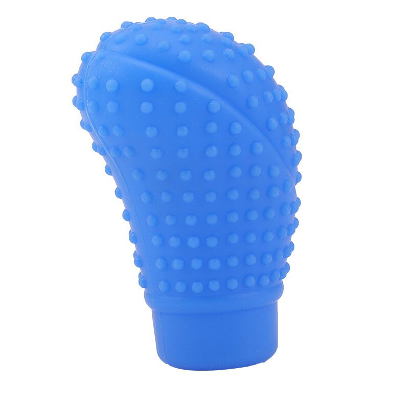 Universal Handbrake Cover Anti-skid Silicone Manual Automatic Transmission Car Gear Lever Shift Lever Lever Knob Dust: Blue