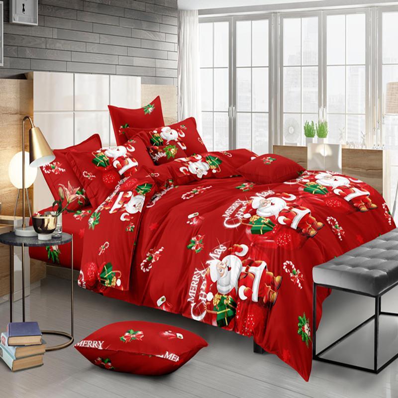 Housse de couette réversible, pour père noël, pour père noël, pour père noël, simple, Double roi: Gris / 3pcs230x264cm