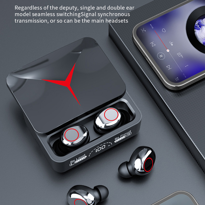 Drahtlose Kopfhörer TWS Bluetooth 5,3 Kopfhörer berühren Kontrolle Sport Ohrhörer HiFi Stereo Spielen Headset Mit Mikrofon Für Smartphone