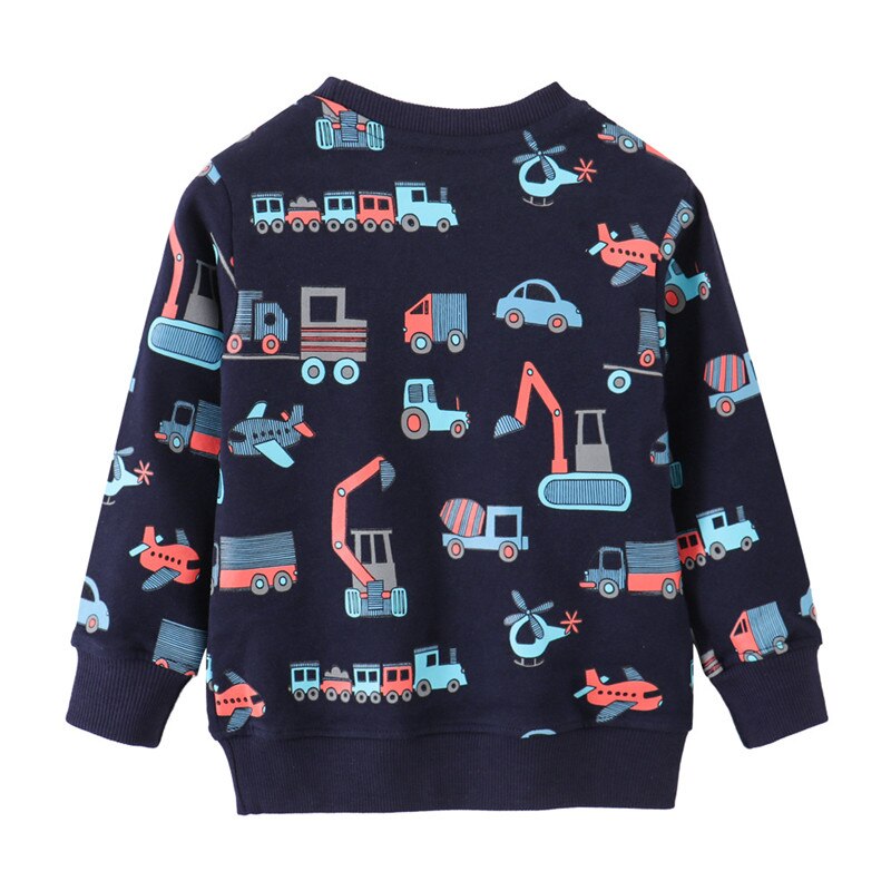 Graafmachine Print Kinderen Sweatshirts Katoen Jongens Meisjes Kleding Voor Herfst Winter Baby Jongens T-shirt Kids Hoodies