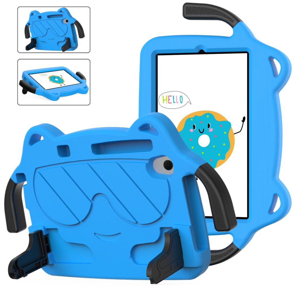 Funda para iPad 10 10th 2022 Air 5 4 10,9 2022 Pro 11 10,5 10,2 7th 8th 9th niños EVA mango seguro soporte cubierta para tableta: ELEVEN / Azul