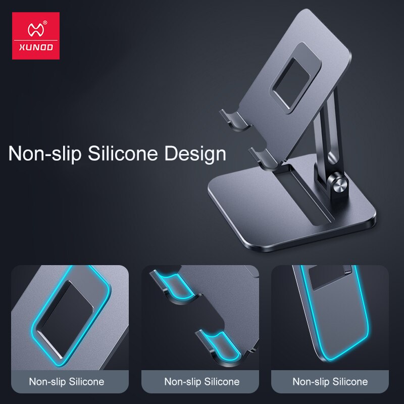 Xundd Phone Tablet Stand Holder For iPad Pro Phone 12 13 Pro Max For Xiaomi Mi Pad 5 Pro Adjustable Foldable Metal Holder