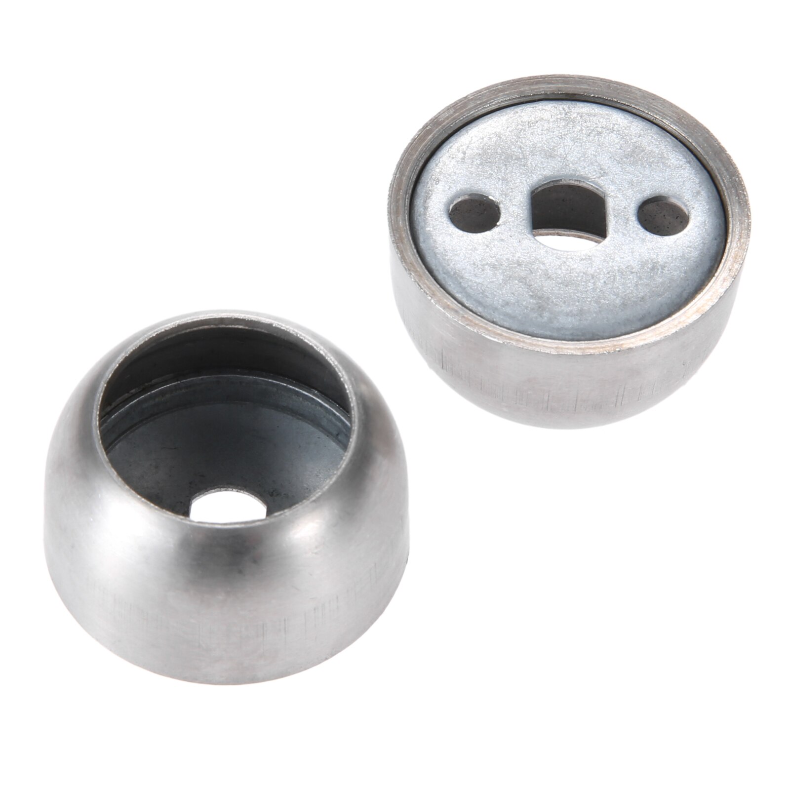 Dreld 2 stk/sæt rustfrit stål garderobe flangesæde tøj rørholder fitting skab stang flangeholder til 19mm 22mm 25mm rør