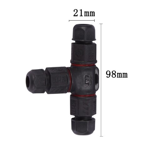 IP68 electrical cable waterproof connector 2 Pin 3 Pin 4 Pin 5 Pin Terminal Adapter Wire Connector Screw Pin LED Light connector: T type / 4 Pin