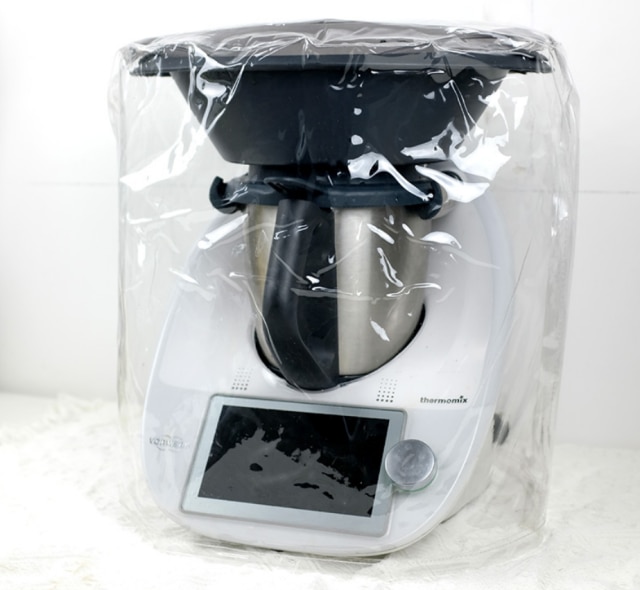 Cubierta protectora tridimensional para Robot de cocina TM5/TM6, cubierta transparente para polvo oleoso, humo, máquina Thermomix: With steamer  size