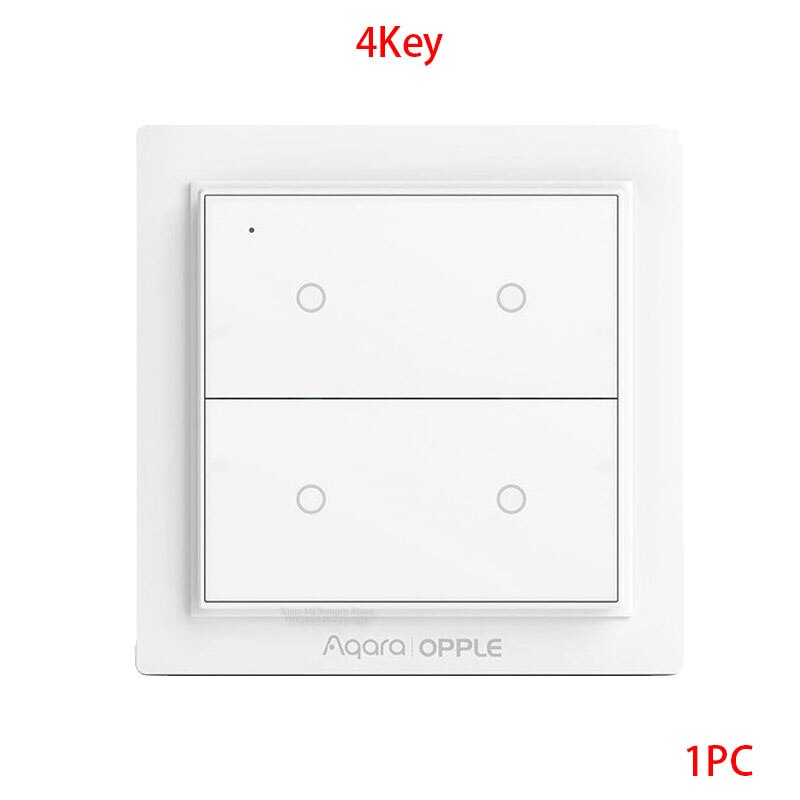 Original Aqara Opple Wireless Switch Zigbee 3.0 Smart Light Switch 2/4/6 Buttons APP Remote Control For Apple Homekit Mijia APP: 1PC-4Key