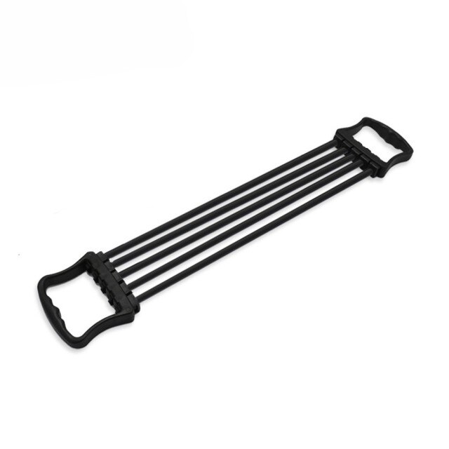 Chest Expander Hand Grip Muscle Strength Training Rubber Five Tube Multifunctional Chest Expander Yoga Equipment Home Gym: Black