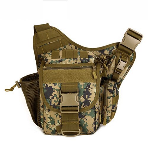 Dslr Camera Tas Leger Geneigd Schoudertas Mannelijke Handtas Toevallige Zadel Camouflage Schoudertassen Nylon Pack D548: Digital jungle