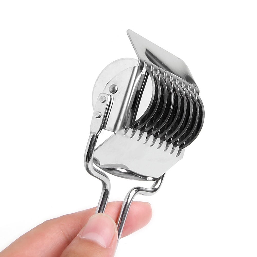 Roestvrij Staal Noodle Rooster Roller Deeg Cutter Pasta Spaghetti Maker Gebak Groente Rolling Slicer Keuken Koken Gereedschap