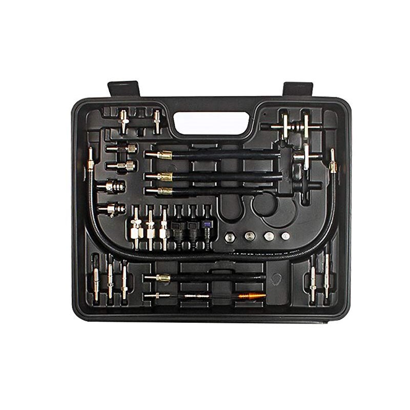 Kit limpiador de inyector de combustible sin desmontar automotriz y probador Con caja para coches de gasolina de acelerador EFI, tanque de 750 ML, 145PSI