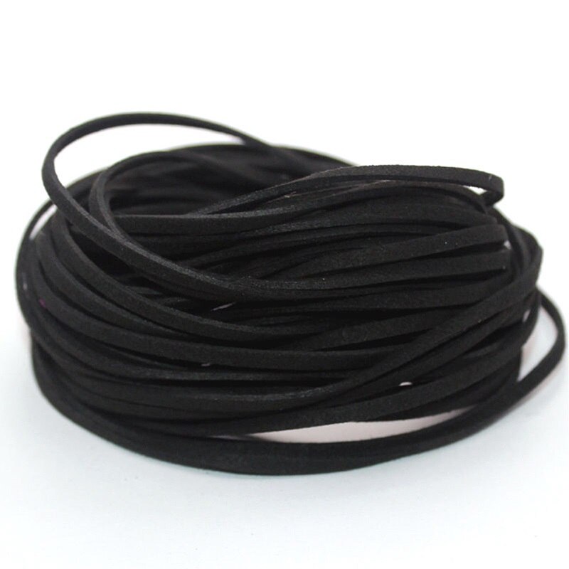 10pcs Suede Flat Leather Cord Bracelet Faux Velvet Cords Necklace Rope Thread String Necklace DIY Jewelry Findings 2C0137: 5