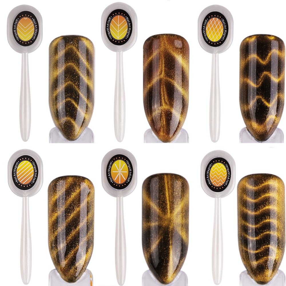 1 Pc Cat Eye Magneet Sterke Effect Magetic Stick Board Voor Nail Tekening Uv Gel Nagellak Streep Lijn Magnetische Board nail Tool TR01-06