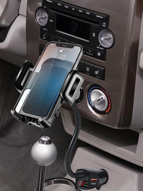 Sigaretten Aansteker Telefoonhouder 3-In-1 Supportor Met Spanningsdetector Auto Mount Oplader Compatibel Voor Smartphone Opladen