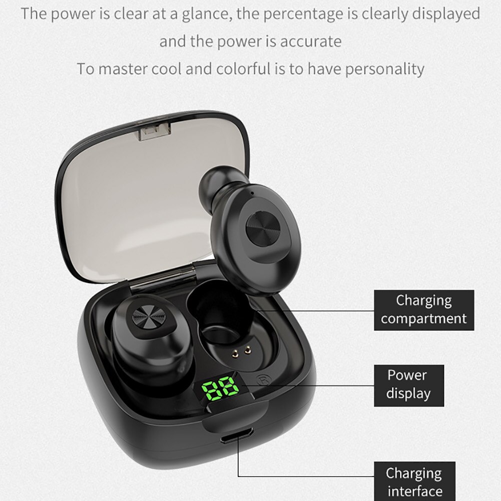 Bluetooth øretelefoner  xg8 digitale tws bluetooth 5.0 mini in-ear ipx 5 vandtætte sports øretelefoner øretelefoner
