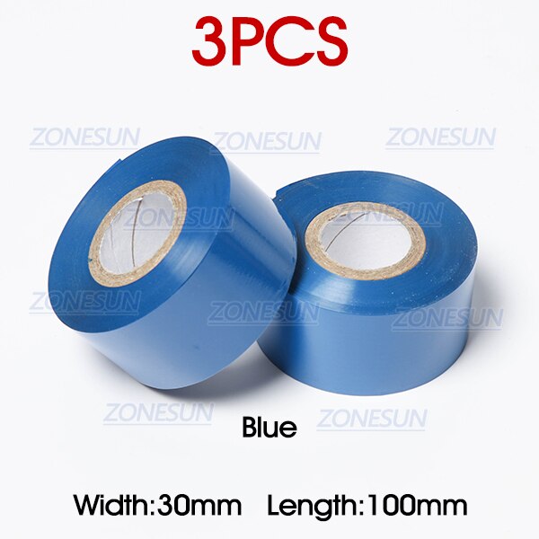ZONESUN Mould holder of ribbon printer DY8 coding device heat head of stamping printer heat block of printer letter die cave: 3pcs Blue