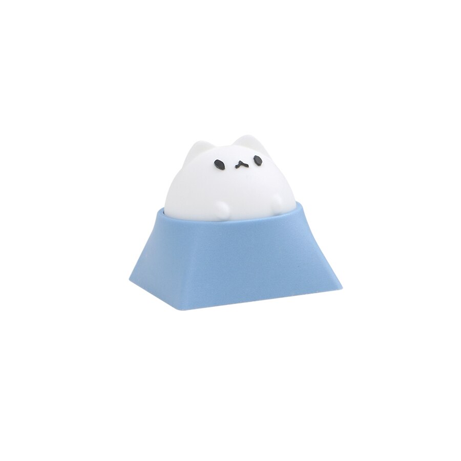 Keycap Hammer Bubble Cat Artisan, Compatible con interruptores Cherry MX, negro, amarillo, verde, azul, rojo, rosa, para teclados mecánicos