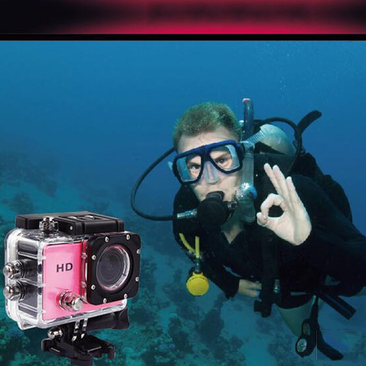 Outdoor Sport Action Mini Camera Waterproof Cam Screen Color Water Resistant Video Surveillance Underwater Camera