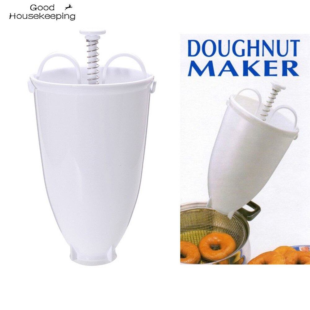 Donut form nem hurtig bærbar donut maker manuel vaffel dispenser donut maskine arabisk vaffel plast let dyb