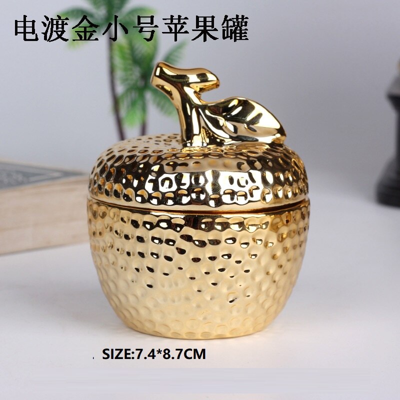 Ceramic Pineapple Storage Tank Aromatherapy Candle Storage Container Dustproof Cover Sugar Crafts Desktop Ceramic Jar and Lid: S
