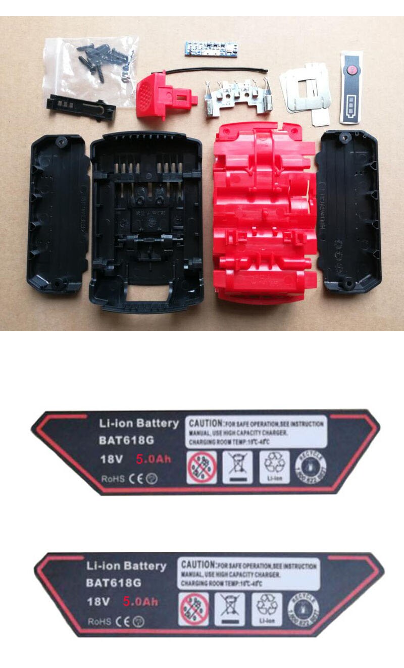 dawupine BAT618 Li-ion Battery Plastic Case PCB Charging Protection Circuit Board For Bosch 18V BAT610 BAT609G BAT618 BAT618G: BoxPCB 5Ah Sticker