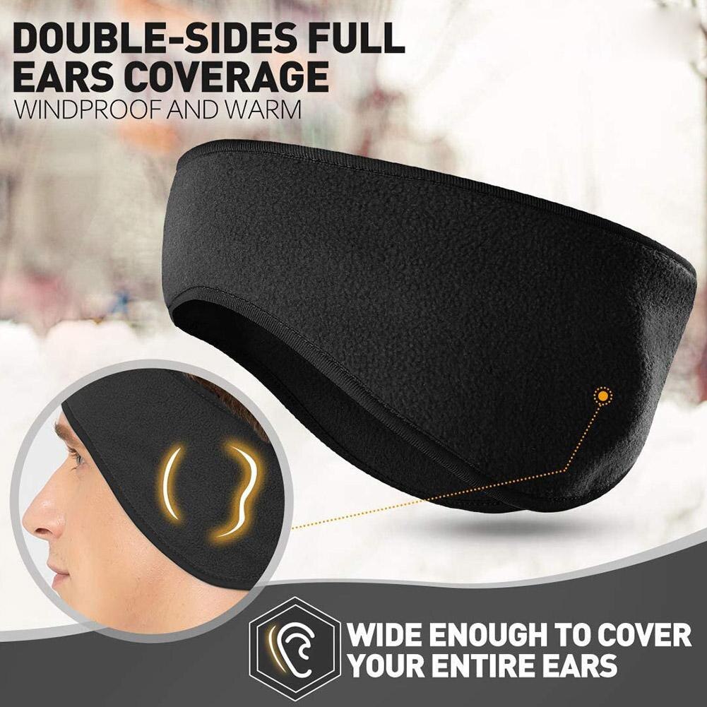 Outdoor Jogging Sports Hair Tape Band Winter Sports Earmuffs Band Warm Protection For Running Windproof Men Headband Ear He C4K4