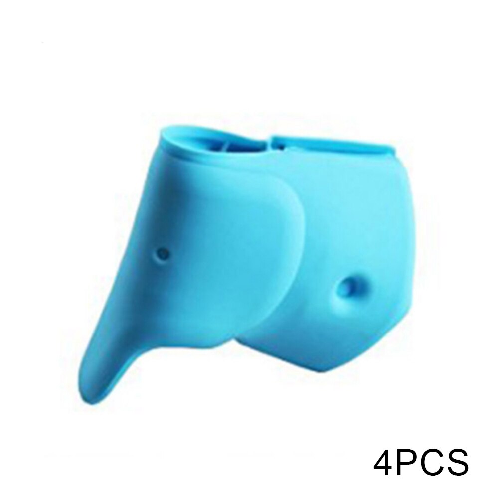 Bathtub Faucet Cover for Baby Kids Bath Spout Covers Bath Tub Faucet Extender Protector WXV: Blue 4 pcs