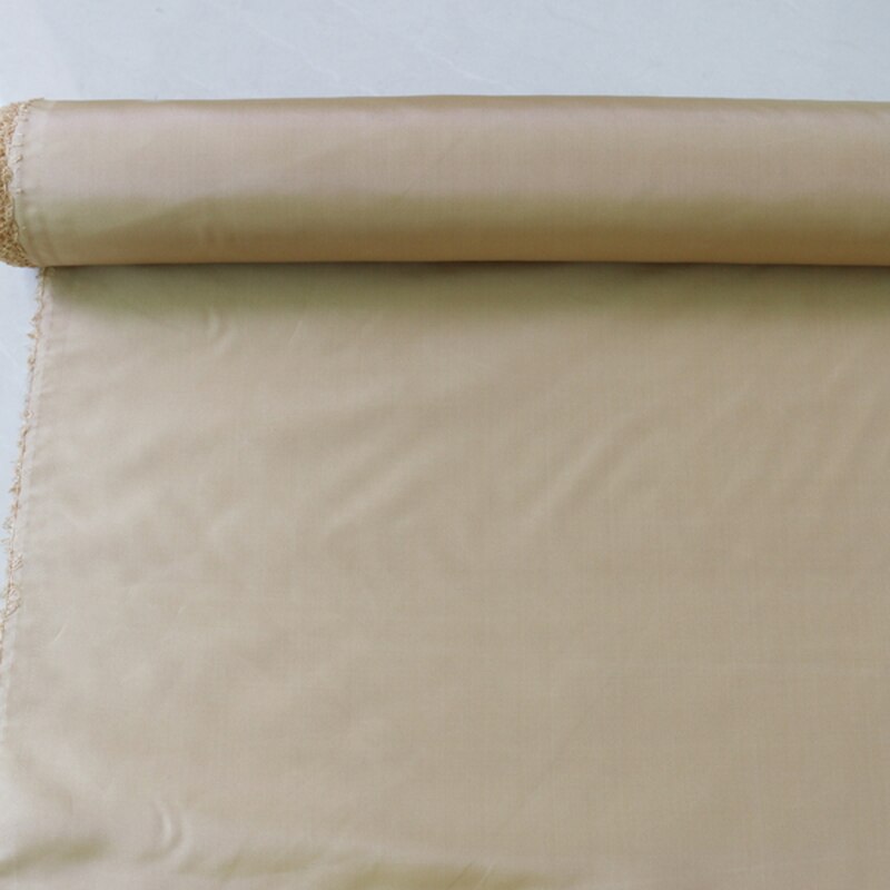 50cm*140cm Shaped Silk Wedding Dress Fabric Yarn Dyed Taffeta Champagne