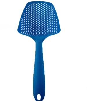 Organboo 1pc nylon + plastfilter vatten skopa dräneringsspade is spade fiske durkslag kichen gadget tillbehör: Blå