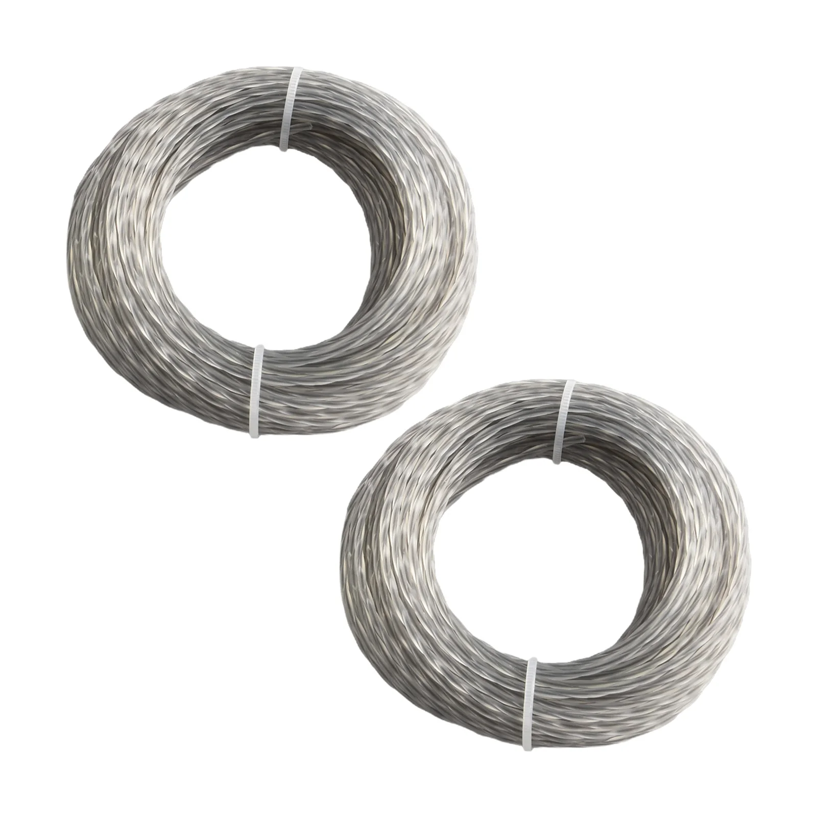 2 ruller 15m 2.0/3.0mm trimmer stålnylonreb snor strimmer buskrydder lang rund rulle græsudskiftning plæneklippertilbehør