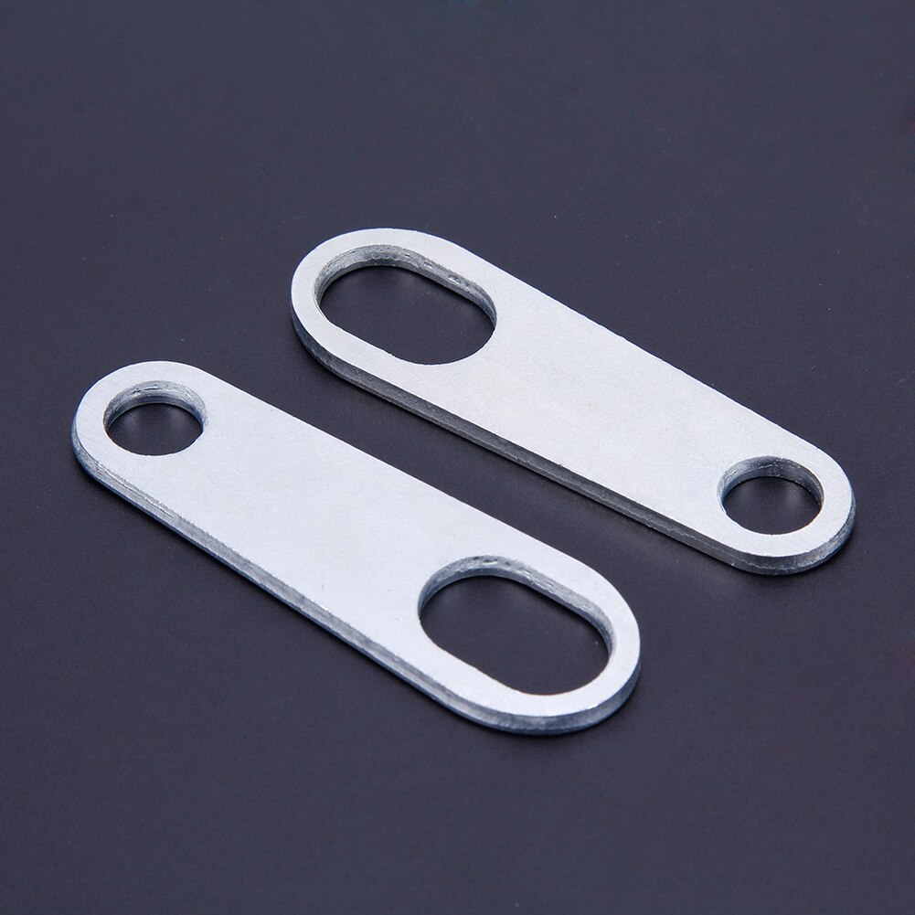 Motorcycle Turn Signal Indicator Light Lamp Holder Shock Brackets (Silver)