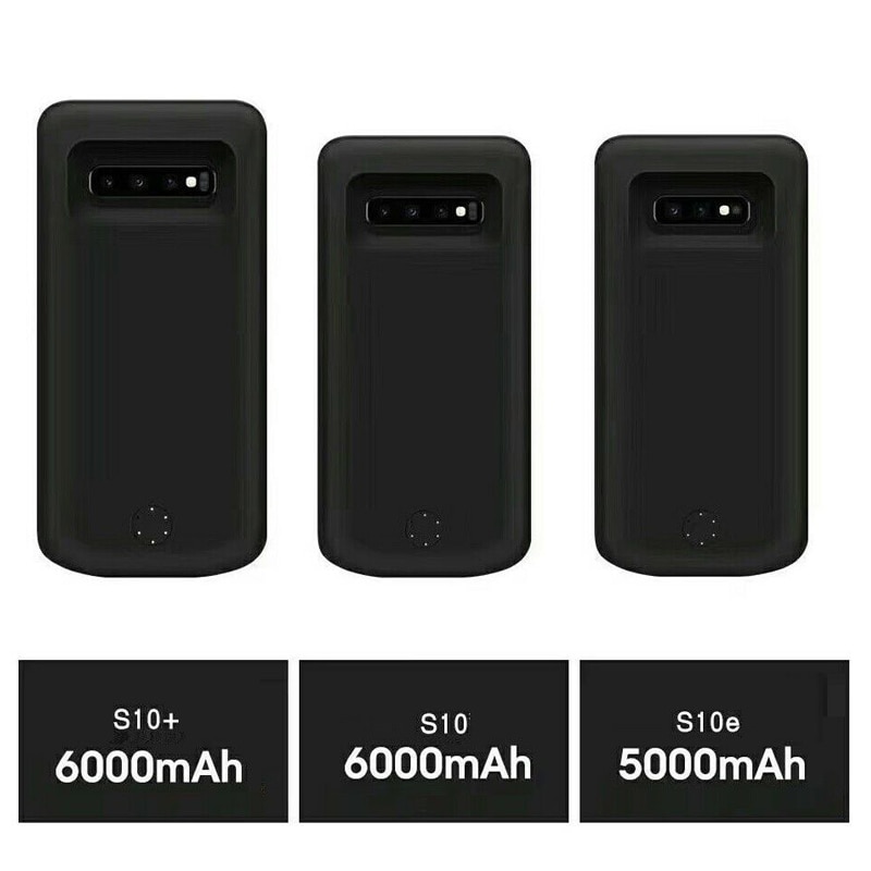 Snelle Lader Acculader Case Voor Samsung Galaxy S10 /S10 Plus/S10e Externe Batterij Power Bank 5000Mah/6000Mah Batterij Case