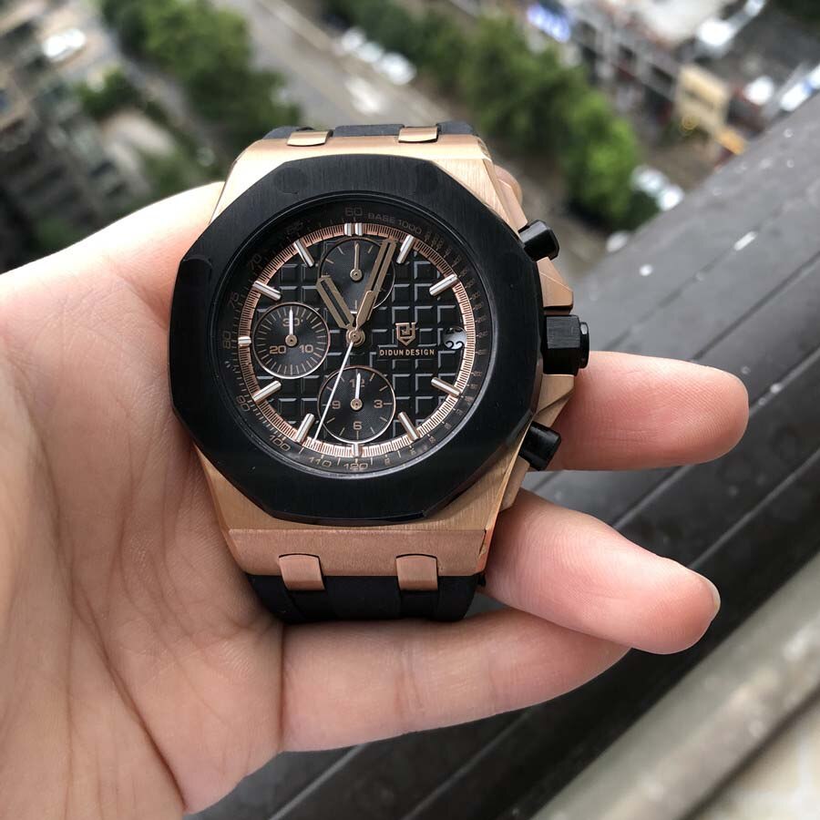 Didun Horloges Mannen Luxe Horloges Heren Staal Quartz Horloges Mannen Dress Bedrijvengids Horloge Lichtgevende Horloge 30M Waterbestendig: VDRGBR