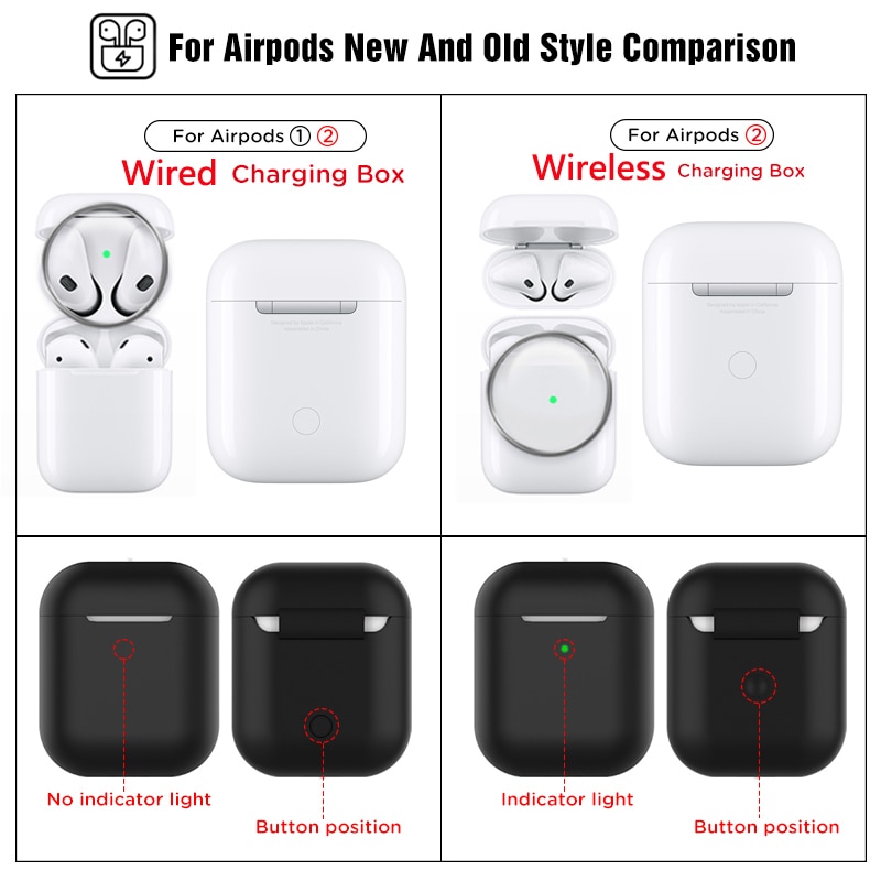 TPU Soft Silicone Cases For Airpods 2 Accessory Protector Cover Transparent Ultra Thin Cover Shockproof Holder For Air Pods 2nd