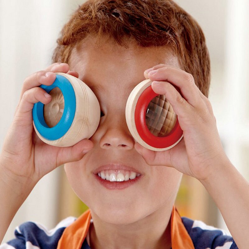 Magisk bi-øje kalejdoskop multi-prisme og flerfarvet verdens kalejdoskop legetøj til børn